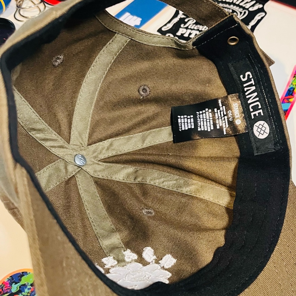 Stance Olive with Embroidered Flower - Picture 6 of 8